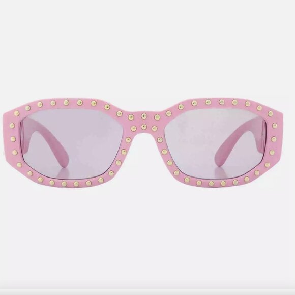 ?NEW PINK VERSACE STUDDED UNISEX SUNGLASSES